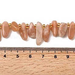 Натуральный Sunstone бисер пряди G-Z091-A18