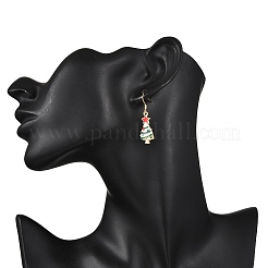 Болтающийся серьги сплава эмали EJEW-JE06610