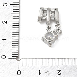 Messing micro pave klare zirkonia anhänger&nbsp;CU-CBABB5B-03P