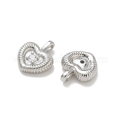 Pendentifs en laiton zircon cubique transparent&nbsp;CU-CBA6E4E-19P-A