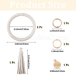1 брелок из искусственной кожи с кисточками на запястье&nbsp;BJEW-CL0001-30A