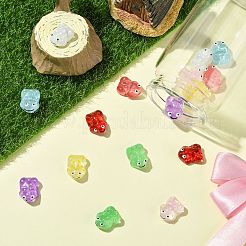 16 шт. 8-х цветные прозрачные стеклянные эмалевые бусины&nbsp;GLAA-CJ0002-66