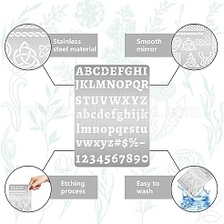 Трафареты для резки металла из нержавеющей стали DIY-WH0289-106