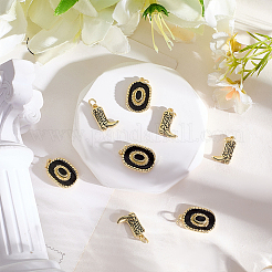 8 шт. 2 стиля латунных эмалевых подвесок&nbsp;KK-BBC0022-18