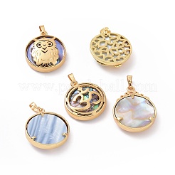 Подвески из натурального ушка / ракушки&nbsp;BSHE-I014-G