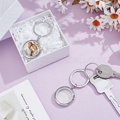 2 шт. 304 нержавеющая сталь медальон подвеска брелок KEYC-UN00016