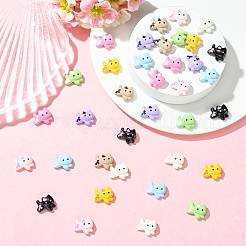 18 шт. 9-х цветные бусины из цинкового сплава&nbsp;FIND-YW0011-32