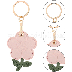 1шт брелок из искусственной кожи с подвесками&nbsp;KEYC-SP0001-47B