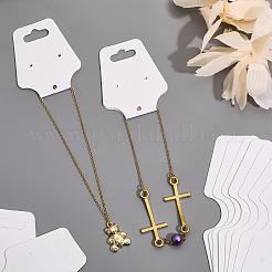 600 шт. складные чистые бумажные карточки для демонстрации ювелирных изделий&nbsp;CDIS-CA0001-15