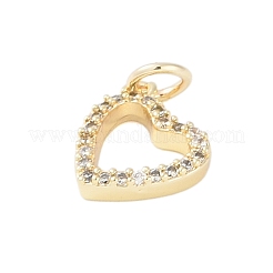 Подвески из латуни с покрытием из прозрачного кубического циркония&nbsp;KK-Z060-02G-01