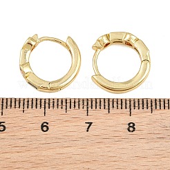 真鍮パヴェキュービックジルコニアフープピアス  長方形とハート  16KGP本金メッキ  15.5x4mm&nbsp;KK-CBAD104-04G-I