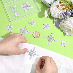 80 шт. 2 стиля полиэстеровая компьютерная вышивка звезда нашивки утюгом/пришиванием&nbsp;PATC-ME0001-17B