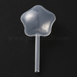 プラスチック製の使い捨て移し替えピペット  目薬  送液用  透明  スター  51x25x15mm  容量：4ml（0.14fl.oz）&nbsp;FIND-WH20020-261B
