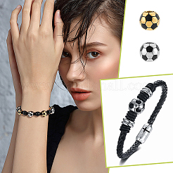 6 шт. 2 цвета 304 нержавеющая сталь европейские бусины OPDL-UN0001-07