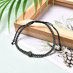 Набор браслетов из натурального тигрового глаза для мужчин и женщин BJEW-JB06737