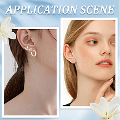 Латунь серьги стержня&nbsp;EJEW-SP0001-03