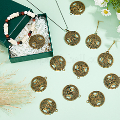 40 шт. подвески из полого сплава в тибетском стиле TIBEP-FH0001-29AB