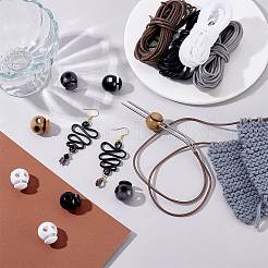 24 шт. 4-х цветные пластиковые шнуровые замки DIY-PH0031-52