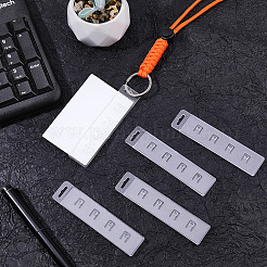 5 porte-carte d'identité en plastique à bande magnétique&nbsp;AJEW-CP0011-64