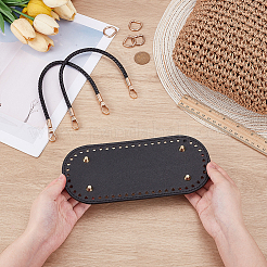 1 шт. овальные сумки из искусственной кожи для вязания крючком&nbsp;DIY-PH0034-18B