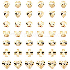 42шт 7 стиля латунные бусины&nbsp;KK-TA0001-95