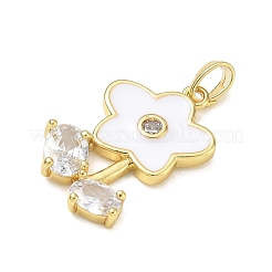 Colgantes de rhinestone de bronce&nbsp;RB-CBACCCF-03G