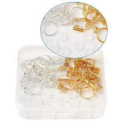 Латунные серьги-клипсы KK-TA0007-66