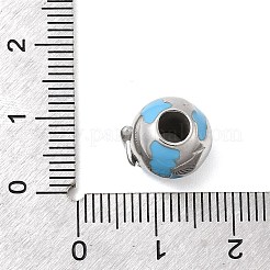 Perline europee in acciaio inossidabile smaltato 304&nbsp;STAS-D153-31P