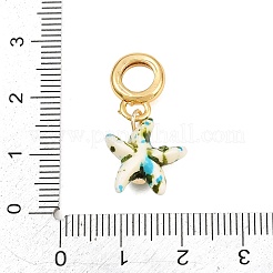 Ciondoli pendenti europei in resina di ottone&nbsp;KK-CBA3642-01G-06