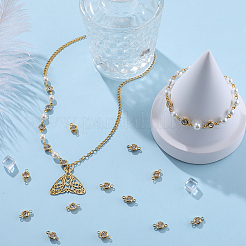 20 шт. соединительные звенья из нержавеющей стали 304 с кристаллами и стразами&nbsp;STAS-BBC0009-19G