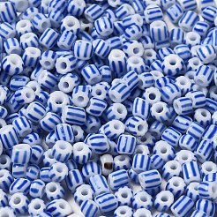 8/0 undurchsichtige Farben sickern aus Glasperlen&nbsp;SEED-F003-04B-02
