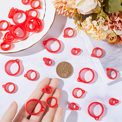 60шт. 3-х стильный силиконовый кулон SIL-GF0001-28A