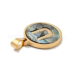 Placcatura sotto vuoto pvd acciaio inossidabile 304 con pendenti in conchiglia paua&nbsp;STAS-G268-02U-G