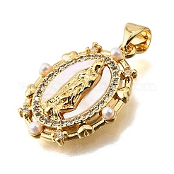 Латунные микропаве кубические цирконии АБС имитация жемчуга подвески KK-D328-02G-B