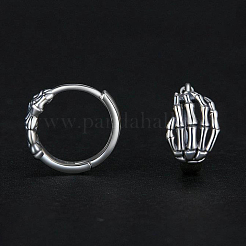 925 серьги-кольца в форме скелета из стерлингового серебра TS8086