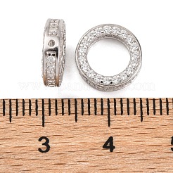 925 оправа из стерлингового серебра с микропаве из прозрачных кубических цирконий STER-P061-01B-P