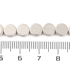 Плоские круглые нити сплава шарик тибетский стиль TIBEB-O007-48-NR