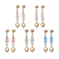 5 пара сережек-гвоздиков из нержавеющей стали 304 EJEW-JE06391