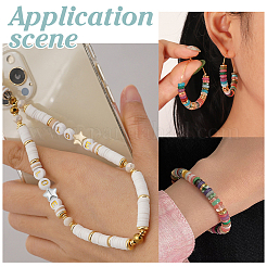 500шт 2 цвета пластиковые бусины ccb CCB-ME0001-07