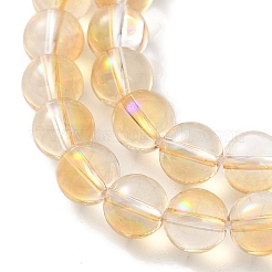 Прозрачные стеклянные бусины гальваническим пряди&nbsp;GLAA-T032-T6mm-C13