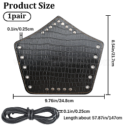 Регулируемый браслет из искусственной кожи AJEW-WH0342-90A