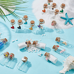 20шт стеклянная банка стеклянные бутылки AJEW-PH01585