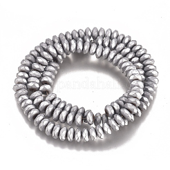 Fili di perle di ematite sintetica non magnetica con placcatura sotto vuoto pvd&nbsp;G-I276-09