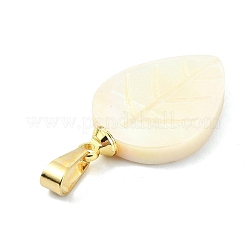 Pendentifs sculptés en coquille d'eau douce naturelle&nbsp;PALLOY-JF05288-01