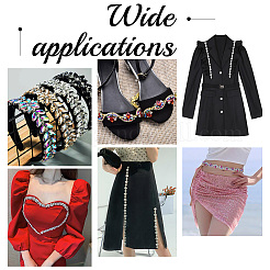 1 шт. железные цепочки со стразами CHC-PH0001-22B