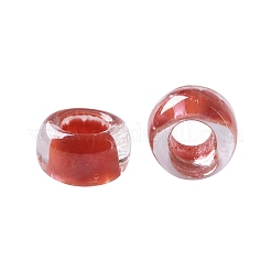 TOHOラウンドシードビーズ  日本製シードビーズ  （341)つの内側のカラークリスタル/トマトの裏地  15/0  1.5mm  穴：0.7mm  約15000個/50g&nbsp;SEED-XTR15-0341