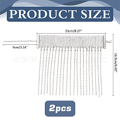 Латунь горный хрусталь браслеты AJEW-WH0542-75P