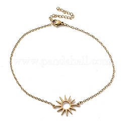 Браслеты Sun Link из нержавеющей стали 304&nbsp;LS-BJEW-F521-02G