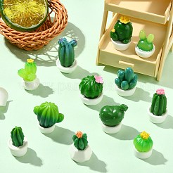 24 шт. 12 стиля миниатюрных украшений в виде кактуса&nbsp;DJEW-CJ0001-25