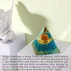 Фиолетовые украшения из кристаллов авантюрина в виде пирамиды JX070A